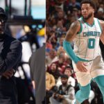 Michael Jordan (L) and Miles Bridges (R)