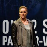 Ronda Rousey and Amanda Nunes during weigh-in at UFC 205 in Madison Square Garden. MMA 2016 - UFC 205 - Weigh-In - ZUMAs277 20161111_shn_s277_425