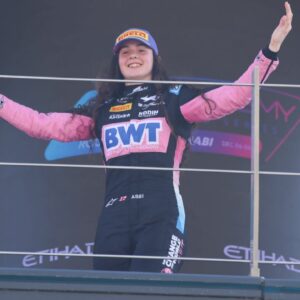 Abbi Pulling F1 Academy, Rodin Motorsport, Alpine, 9 , ARE, Formula 1 World Championship, Abu Dhabi Grand Prix, Yas Marina Circuit, 07 12 2024