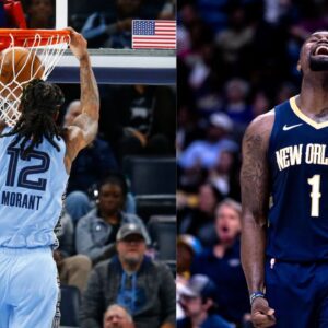 Ja Morant (L) and Zion Williamson (R)