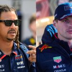 Calum Nicholas (L) and Max Verstappen (R)