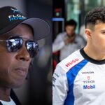 Anthony Hamilton (L) and Isack Hadjar (R)