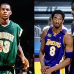 LeBron James (L), Kobe Bryant (C), Shaquille O'Neal (R)