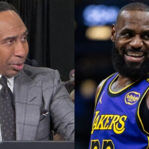 Stephen A. Smith (L) and LeBron James (R)