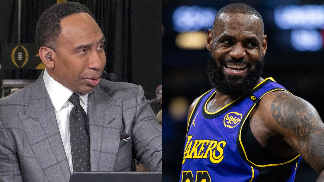 Stephen A. Smith (L) and LeBron James (R)