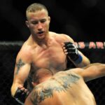 Vancouver, BC, Canada - Donald Cerrone battles Justin Gaethje during UFC Fight Night at Rogers Arena in Vancouver, BC, Canada.