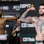 Leon Edwards (L), Sean Brady (R)