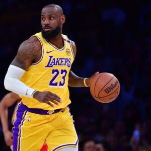 LeBron James NBA: New Orleans Pelicans at Los Angeles Lakers