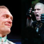 Oleksandr Usyk (L), Alex Pereira (R)