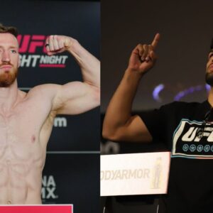 Joe Pyfer (L), Kevin Gastelum (R)