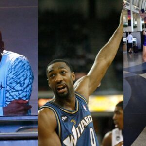 Michael Jordan (L), Gilbert Arenas (C), Skip Bayless (R)