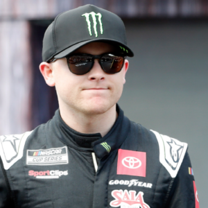 NASCAR Cup Series driver Ty Gibbs (54) walks out onto the stage for driver introductions before the EchoPark Automotive Grand Prix at Circuit of the Americas.
