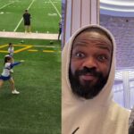 Mia (L), Jon Jones (R)