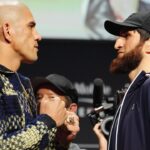 Alex Pereira (L), Magomed Ankalaev (R)