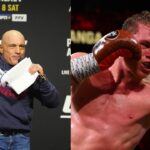 Joe Rogan (L), Canelo Alvarez (R)