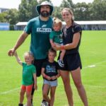 Jason Kelce, Kylie Kelce and their kids