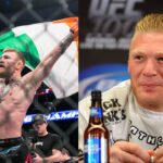 Conor McGregor (L), Brock Lesnar (R)