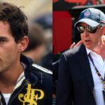 Ayrton Senna (L) and Keith Sutton (R)