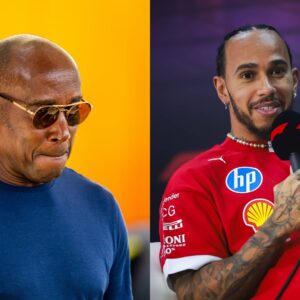 Anthony Hamilton (L) and Lewis Hamilton (R)