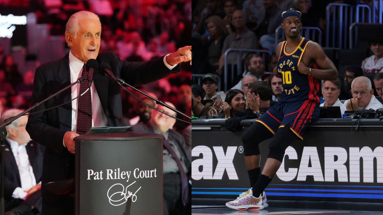 Pat Riley(L) and Jimmy Butler(R)