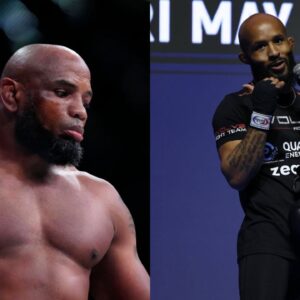 Yoel Romero (L), Demetrious Johnson (R)