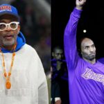 Spike Lee (L), Kobe Bryant (R)