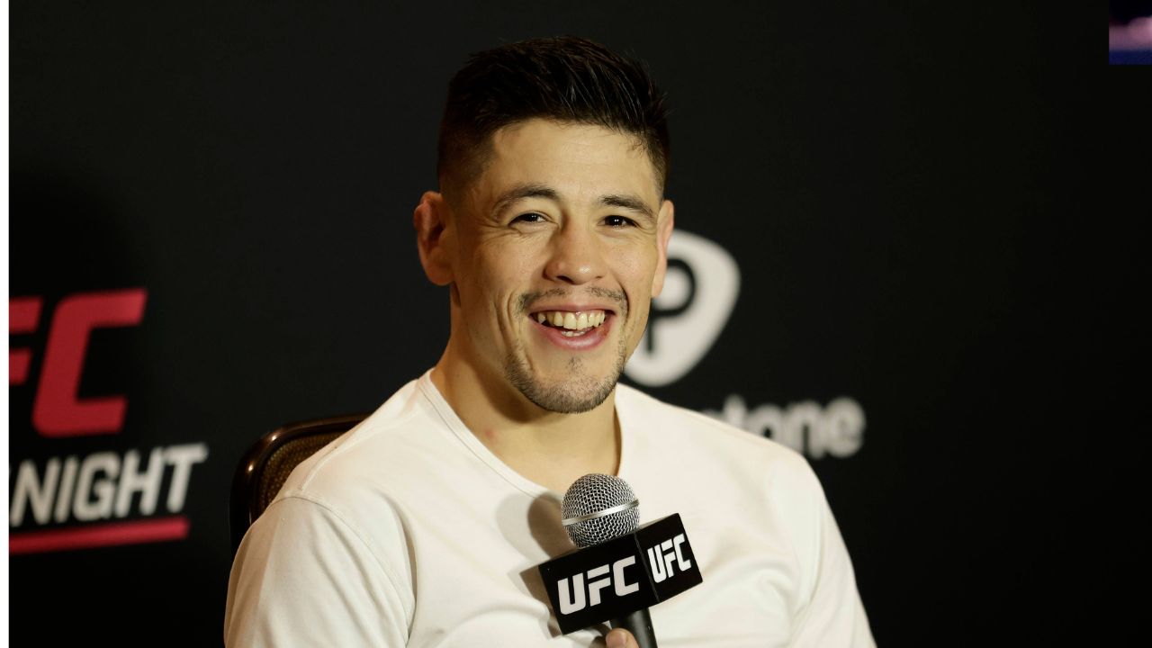 BRANDON MORENO speaks to the media during Media Day for UFC Fight Night Mexico City at the InternContinental Mexico City hotel in Mexico City
