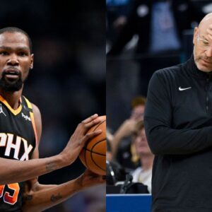 Kevin Durant(L) and Jason Kidd(R)
