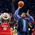 When George Foreman Hilariously Knocked Out Houston Rockets Mascot For Squaring Up