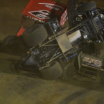 PUTNAMVILLE, IN - OCTOBER 10: Cory Eliason (11) Crouch Motorsports flips involving Cap Henry (2MD) Marc Dailey Racing (MDR) and Justin Sanders (39M) Macri Motorsports to bring out a red flag in the High Limit Sprint Car Series season finale, Tuesday, October 10, 2023, at Lincoln Park Speedway in Putnamville, Indiana. sequence 6 of 10 (Photo by David Allio Icon Sportswire) AUTO: OCT 10 High Limit Series EDITORIAL USE ONLY Icon95123101019