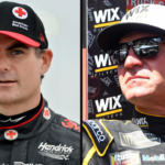 Jeff Gordon (L) and Clint Bowyer (R)