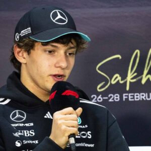 Andrea Kimi Antonelli ITA, Mercedes AMG Petronas F1 Team 12 BHR, Formula 1 World Championship, Formula 1 testing, Bahrain international Circuit, 27 02 2025