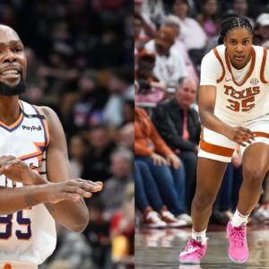 Kevin Durant(L) and Madison Booker(R)