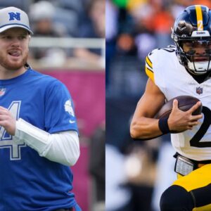 Sam Darnold (L) and Justin Fields (R)