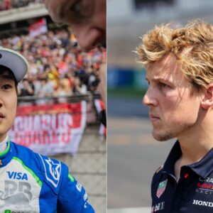 Yuki Tsunoda(L), Liam Lawson(R)