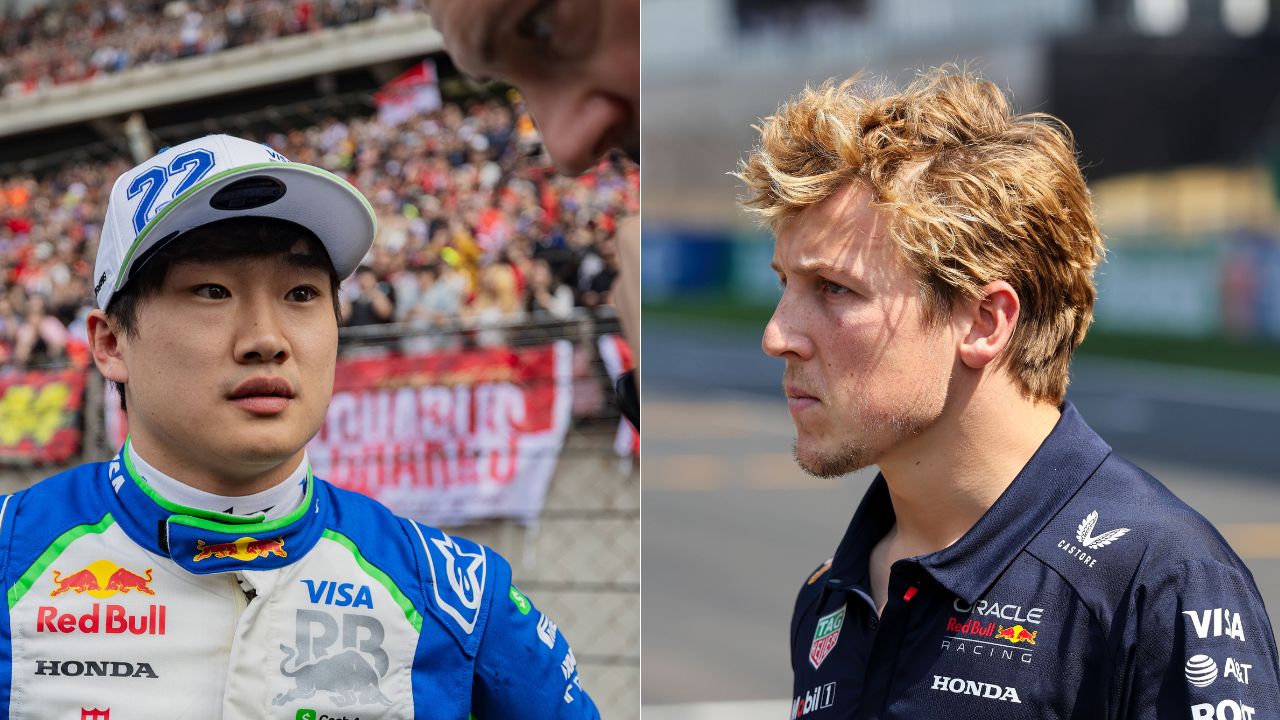 Yuki Tsunoda(L), Liam Lawson(R)