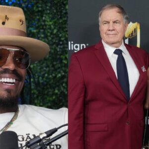 Cam Newton, Bill Belichick, and Jordon Hudson