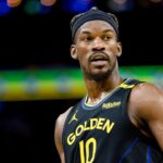 Golden State Warriors forward Jimmy Butler III (10) during the fourth quarter against the Toronto Raptors at Chase Center.