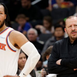 Jalen Brunson and Tom Thibodeau NBA: New York Knicks at Washington Wizards