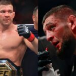 Dricus Du Plessis (L), Khamzat Chimaev (R)