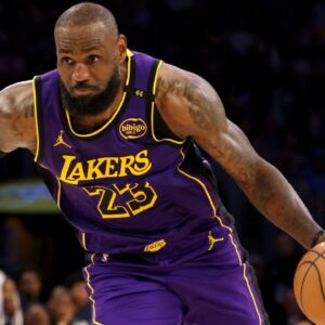 LeBron James NBA: Los Angeles Clippers at Los Angeles Lakers