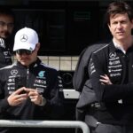 F1 Bahrain Testing Day 1 Valtteri Bottas and Toto Wolff during the Formula 1 pre-season testing at Sakhir Circuit in Sakhir, Bahrain on February 26, 2025