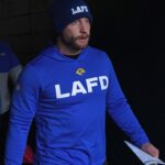 Los Angeles Rams head coach Sean McVay walks towards the field against the Philadelphia Eagles in a 2025 NFC divisional round game at Lincoln Financial Field