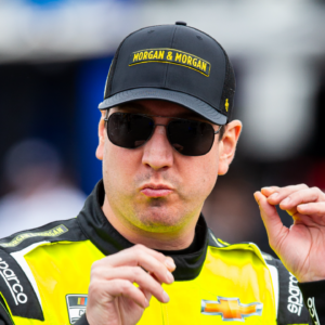 NASCAR Cup Series driver Kyle Busch (8) before qualifying for the Clash at the Coliseum at the Los Angeles Memorial Coliseum.