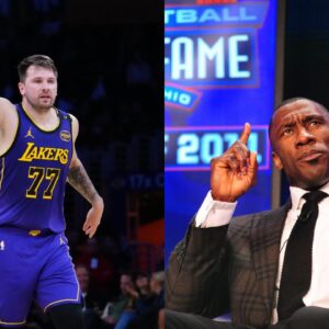Luka Doncic and Shannon Sharpe