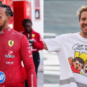 Lewis Hamilton (L) and Sebastian Vettel (R)