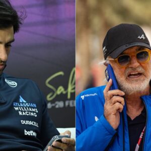 Carlos Sainz(L), Flavio Briatore(R)