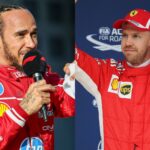 Lewis Hamilton (L) and Sebastian Vettel (R)