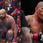 Jon Jones (L), Alex Pereira (R)