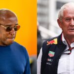 Anthony Hamilton (L) and Helmut Marko (R)